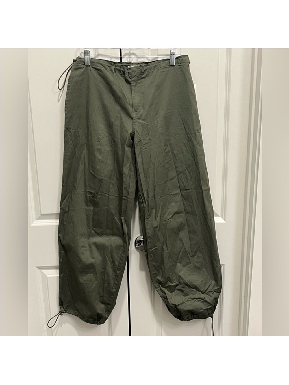 PacSun Olive Gorpcore Parachute Pants